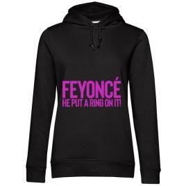 Hoodie mireasa b&c feyonce negru