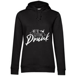 Hoodie petrecerea burlacitelor b&c we are getting drunk negru