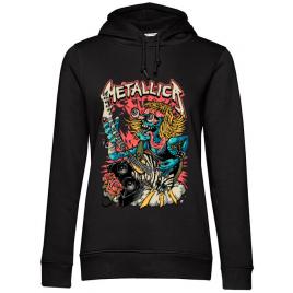 Hoodie dama cu gluga heavy guitar negru
