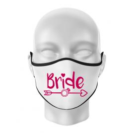 Masca personalizata reutilizabila bride alb