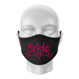 Masca personalizata reutilizabila bride negru