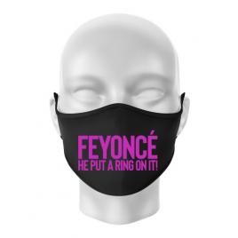Masca personalizata reutilizabila feyonce negru