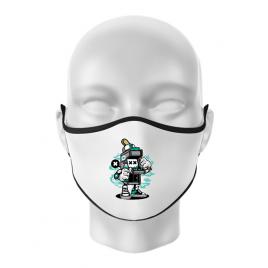 Masca personalizata reutilizabila game on 2 alb