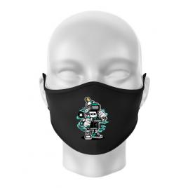 Masca personalizata reutilizabila game on 2 negru