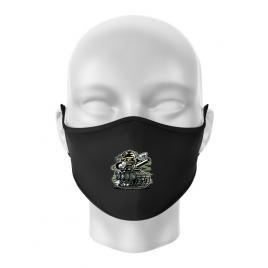 Masca personalizata reutilizabila war tank negru