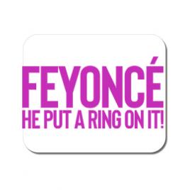 Mousepad personalizat feyonce alb