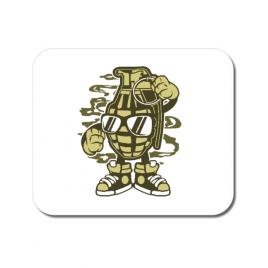 Mousepad personalizat grenade alb