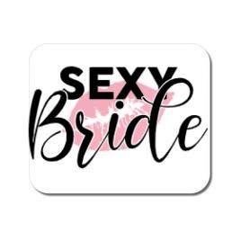 Mousepad personalizat sexy bride alb