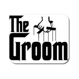 Mousepad personalizat the groom alb