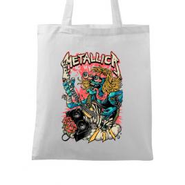 Sacosa din panza heavy guitar alb