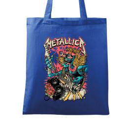 Sacosa din panza heavy guitar albastru regal