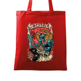 Sacosa din panza heavy guitar rosu