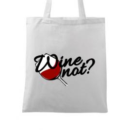 Sacosa din panza wine not alb