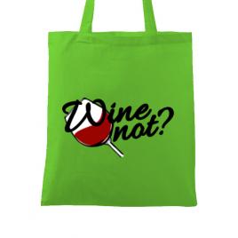 Sacosa din panza wine not verde mar