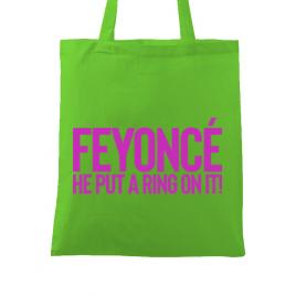 Sacosa personalizat mireasa feyonce verde