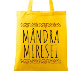 Sacosa personalizata burlacite mandra miresei galben