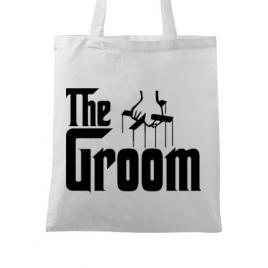 Sacosa personalizata mire the groom alb