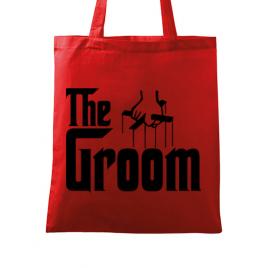 Sacosa personalizata mire the groom rosu