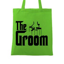 Sacosa personalizata mire the groom verde
