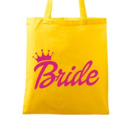 Sacosa personalizata mireasa barbie bride galben