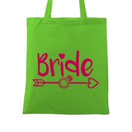 Sacosa personalizata mireasa bride verde