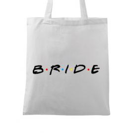 Sacosa personalizata mireasa bride friends alb