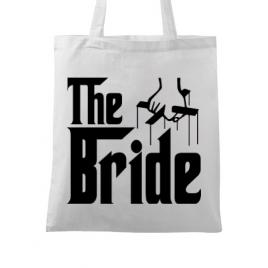 Sacosa personalizata mireasa the bride alb