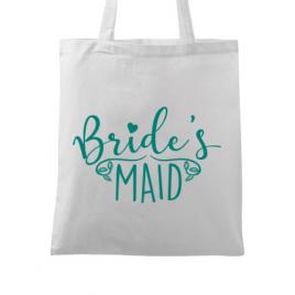 Sacosa personalizata petrecerea burlacitelor brides maid alb