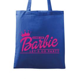 Sacosa personalizata petrecerea burlacitelor come on barbie albastru regal