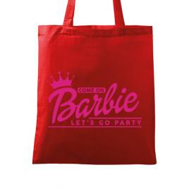 Sacosa personalizata petrecerea burlacitelor come on barbie rosu
