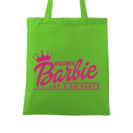 Sacosa personalizata petrecerea burlacitelor come on barbie verde