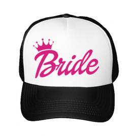 Sapca personalizata mireasa barbie bride alb