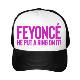 Sapca personalizata mireasa feyonce alb