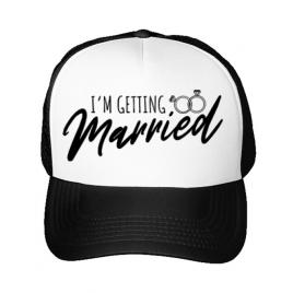 Sapca personalizata mireasa im getting married alb