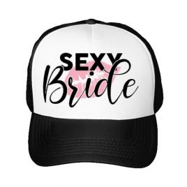 Sapca personalizata mireasa sexy bride alb
