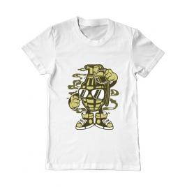 Tricou adler barbat grenade alb