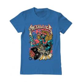 Tricou adler barbat heavy guitar albastru azuriu
