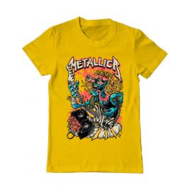 Tricou adler barbat heavy guitar galben