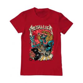 Tricou adler barbat heavy guitar rosu