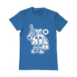 Tricou adler barbat money takers albastru azuriu