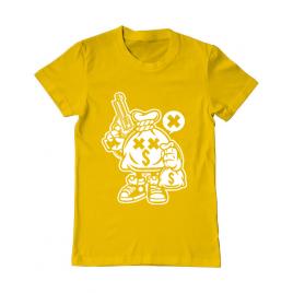 Tricou adler barbat money takers galben