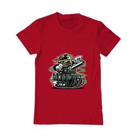 Tricou adler barbat war tank rosu
