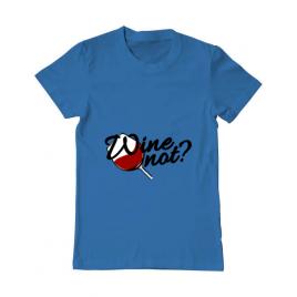 Tricou adler barbat wine not albastru azuriu