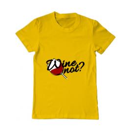 Tricou adler barbat wine not galben