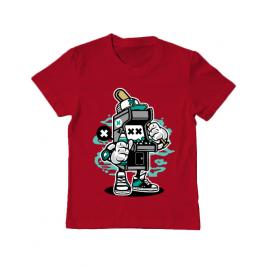 Tricou adler copil game on 2 rosu