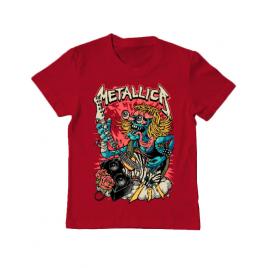 Tricou adler copil heavy guitar rosu