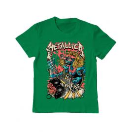 Tricou adler copil heavy guitar verde mediu