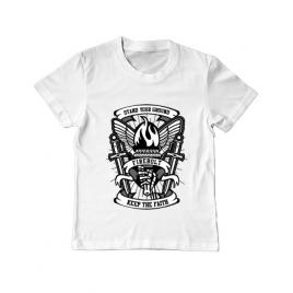 Tricou adler copil torch alb