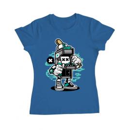 Tricou adler dama game on 2 albastru azuriu