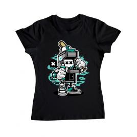 Tricou adler dama game on 2 negru